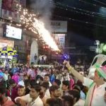 बारिश के बीच अनोखे अंदाज में MLA विकास उपाध्याय ने किया समितियों का स्वागत