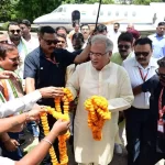 मुख्यमंत्री भूपेश बघेल पहुंचे रायगढ़ : आज होगा राष्ट्रीय रामायण महोत्सव का भव्य शुभारंभ