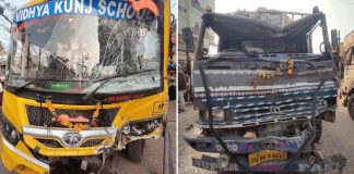 तेज रफ्तार का छत्तीसगढ़ में कहर: परीक्षा दिलाने जा रहे बच्चों की बस ट्रक से टकराई, कई बच्चे घायल