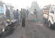 सड़क हादसा: ट्रेलर की चपेट में आने से बाइक सवार की हुई मौत