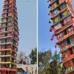 धार्मिक कार्यक्रम के दौरान 120 फुट ऊंचा रथ गिरा, हजारों श्रद्धालु ले रहे थे भाग