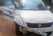 छत्तीसगढ़ के बीजापुर में नक्सली हमला, TI की गाड़ी में विस्फोट