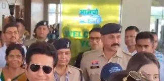 सचिन तेंदुलकर अपने पूरे परिवार के साथ निजी विमान से पहुंचे बस्तर….50 खेल मैदान को करेंगे विकसित….. खराब मौसम के कारण सीएम साय नहीं जा पाए…..